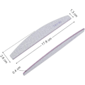 Miniatyrbillede 5 af 5: REMAKE 16 stk dobbeltsidede neglefiler - 100/180 korn vaskbar fil Hvid