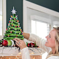 Miniatyrbilde 5 av 5: Julepynt Keramisk Juletre Juletre Led Dekorasjon Keramisk Skrivebordsjulepynt Salg[HK]
