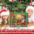 Miniatyrbillede 3 af 5: REMAKE Puslespil Julekalender 2023, 1008 Puslespilsbrikker 24 Dages Jule-nedtælling Julekalendere