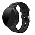 Miniatyrbillede 5 af 5: Garmin Forerunner 220 / 230 / 235 / 620 / 630 Rund Hul Silikon Urrem - Sort Sort