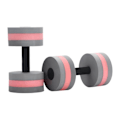Miniatyrbillede 2 af 5: Mardi Gras 2024 1 Par Aqua Fitness Dumbbells Skum Dumbbells Håndstænger Pool Modstandstræning Rød