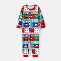 Miniatyrbild 5 av 5: Familjematchande Julpyjamas med Långärmad Dragkedja (Flamsäkra) Färgglada Kvinna M
