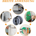 Miniatyrbillede 5 af 5: 8M Ekstra Stærk Selvklæbende Velcro, Dobbeltsidet Tape med Velcro 20mm Bred Klæbende Tape Velcro og Krog Løkke (Sort)