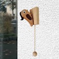 Pikkukuva 4 / 5: Puinen tikka-muotoinen ovikellon koputtimen, retro hauska ovikello kodin sisustukseen, 100% uusi