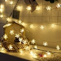 Miniatyrbilde 5 av 5: Julebelysning, julepynt Snøflak Lyslenke