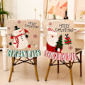 Miniatyrbild 3 av 5: 2 st julstolsdekorationer, stolsryggskydd, fest c