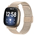 Pikkukuva 1 / 5: Fitbit Versa 3 / Sense -ranneke Ruostumaton teräs Kulta