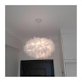 Miniatyrbilde 4 av 5: REMAKE Hvit fjærlysestake E27 40w - diameter 45cm