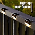 Miniatyrbild 5 av 5: REMAKE Solcellslampor för Utomhus, 4/8/12-pack Solcells Trappstegslampor, Vattentäta LED Solcellslampor Kompatibla med Utomhustrappor, Trappsteg, Staket...
