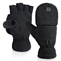Miniatyrbillede 1 af 7: Fingerløse polar fleece handsker / vintervanter 2-i-1