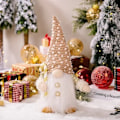Miniatyrbilde 1 av 5: 1~4 stk 2024 Julenissen Strikket Julenisse med LED Nattelys Julepynt til Hjemmet Julen Navidad Nyttår 2025 Gave A 30cm 1 stk