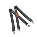 Miniatyrbillede 3 af 4: Clips X Form Justerbare Elastiske Seler Mørkegrå