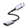 Miniatyrbild 1 av 5: USB-C till Lightning-adapter för Apple 15-serien C hane till L hona Grå