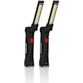 Miniatyrbillede 1 af 4: USB Genopladelig Lommelygte LED Arbejdslampe Bærbar Magnetisk COB Hængekrog til Udendørs Camping Reparationslampe (2 STK Små)