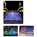 Pikkukuva 5 / 5: LED-valonauha, värikäs joustava valopalkki, pienjännite, valomainos 12 V (infrapunaohjain + 20 metrin setti)