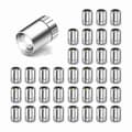36 stk. miniaturelys til håndværk, mini LED-lys til håndværk, mini spotlys batteridrevne (koldt hvidt) sølv Silver