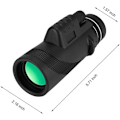 Miniatyrbillede 4 af 4: 40x60 HD Spotting Scope, Spotting Scope med høj forstørrelse, 10-12 gange zoomteleskop, Dag- og natvisionsfunktion, Dobbelt fokusprisme