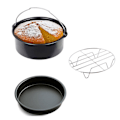 Pikkukuva 1 / 5: Air Fryer -lisätarvikkeet, kakkuvuoka, pizzapelti, 3-osainen setti