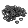 M4 x 10 mm sorte nylon skiver afstandsstykker til gør-det-selv befæstelse 100 stk.