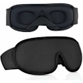 Miniatyrbillede 1 af 5: Sovemaske Øjenmaske Blindfold Øjenmaske til Sovning Memory Foam 3D Konturformet Pasform til Mænd Kvinder, Sort