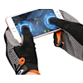 Miniatyrbillede 3 af 4: Is silke helfinger Frisbee handsker til voksne mænd og kvinder, udendørs cykling, skridsikre touch screen solbeskyttelseshandsker (orange (one size))