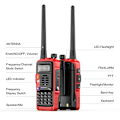 Miniatyrbild 3 av 4: BAOFENG UV-S9 III Tri-Band Bärbar Walkie Talkie 10W Hamradio 2 Antenner 10KM Lång Räckvidd VOX Funktion 128CH, Gul
