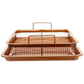 Miniatyrbild 1 av 4: Non-Stick Mesh Pan Air Fryer Ugn Mesh Bakgaller Bricka Korg Verktyg