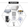 Miniatyrbillede 5 af 5: Europæisk Standard Nedtællings Socket Timer Switch Controller)