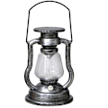 Miniatyrbillede 1 af 4: Retro Solar Olielampe, LED Lyslampe, Sølv