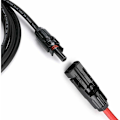 Miniatyrbillede 2 af 5: 5 meter 12 AWG solpanel forlængerkabel med MC4 hun- og hanstik adapter kit (5m rød + 5m sort)