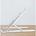 Miniatyrbillede 5 af 5: Laptop Stand Skrivebord Computer Hævebeslag Foldbar Bærbar Stand (Pink),