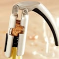 Miniatyrbild 3 av 5: Champagneflasköppnare - Korkskruv för mousserande vin - Kökskorkskruv - Flasköppnare (Silver)