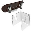 Miniatyrbillede 2 af 5: Skateboard Longboard Display Stand Vægbeslag Hvid