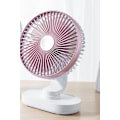 Miniatyrbillede 2 af 3: Lydløs automatisk rystende hoved USB-opladning mini ventilator studenterkollegium bærbar skrivebord (rosaguld)