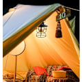 Miniatyrbillede 5 af 5: Multifunktionel Bærbar LED Teltlampe til Camping (Sort)