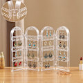 Miniatyrbild 3 av 3: Akryl Örhänge Display Organizer Vikbar Halsband Hängare Transparent Transparent M