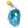 Miniatyrbild 1 av 4: Grön Dykmask Simglasögon Hel Torr Silikon Dykdräkt Panoramisk Snorkelutrustning