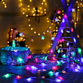 Miniatyrbillede 2 af 5: LED Lanterne Stjerne Lys Kæde Små Lanterne Blinkende Lys Bryllup Hængelampe 40L 6m Batteri Lys Farve