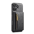 Pikkukuva 2 / 11: 2-in-1 magneettinen lompakkokotelo iPhone 16 Plus -puhelimelle - Musta (M5 Combo)
