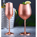 Miniatyrbillede 4 af 5: Champagneglas i rustfrit stål, Vinglas, Cocktailglas, Kreativt metalvinglas, Bar Restaurant Bæger (Gylden, 220ml)