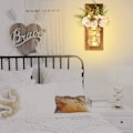 Miniatyrbild 3 av 5: Rustika Vägglampor, Design med Fjärrkontroll, LED-Lampa, Set om 2, 13*8*33cm,
