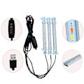Pikkukuva 2 / 3: Kasvilamppu jalustalla, 28 cm, kolminkertainen pää, USB-virta (adapteri ei sisälly)