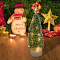 Miniatyrbild 5 av 5: Juldekorationsprydnader, Mini LED-upplyst Julgran (Stor Storlek (Tredelat Set) 5,8cm*21cm)
