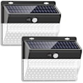 Miniatyrbillede 2 af 5: LED solcelle væglampe infrarød menneskekrops lyssensor 206 lys 1 pakke