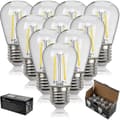 10 kpl E27 S14 LED-lamppu 2W lämmin valkoinen retro Edison-lamput ulkokäyttöön