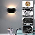 Miniatyrbild 5 av 5: LED Vägglampor för Inomhusbruk, Vägghängda Sänglampor med Glödlampor (Svart, Energiklass A++)