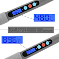 Miniatyrbild 3 av 4: 90W Digital Display Elektrisk Lödkolvsats 18-Delars Set Justerbar Temperatur 100°C till 480°C med Multimeter