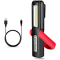 Pikkukuva 1 / 4: COB Tarkastusvalo USB-latauksella LED-työvalo tehonäytöllä (Punainen)