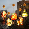 Miniatyrbillede 4 af 5: LED Juledekorationslys (Julemanden leverer gaver)