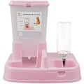 Miniatyrbillede 1 af 5: Automatisk Foder- og Vanddispenser til Katte/Hunde, Hundemad Vanddispenser (Pink)